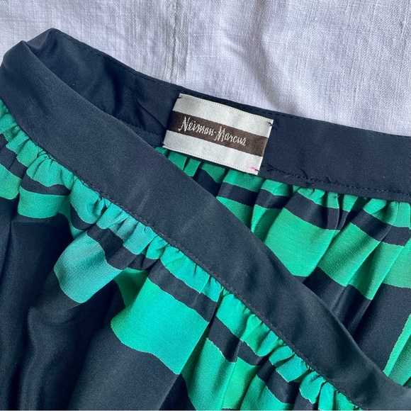 Vintage Silky Floral Tulips Butterfly Long Skirt - Picture 9 of 13